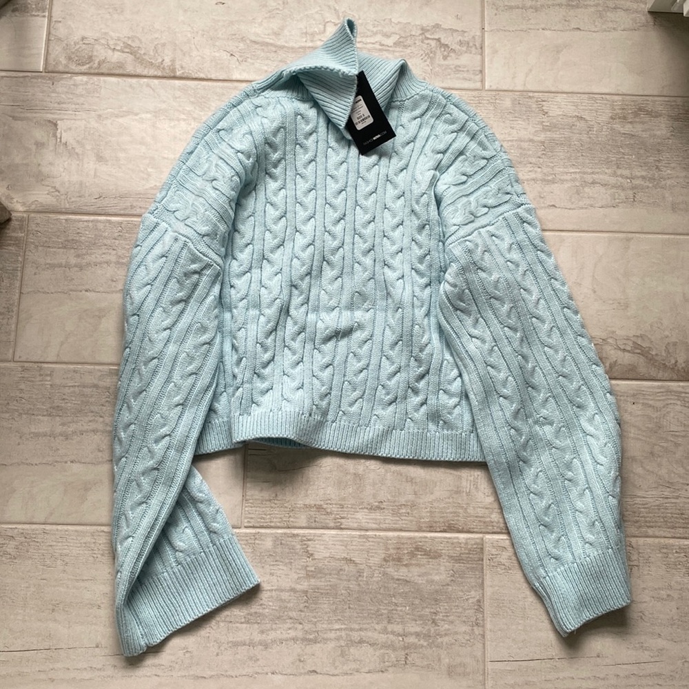 Long Sleeve Knit Sweater With Turtleneck!